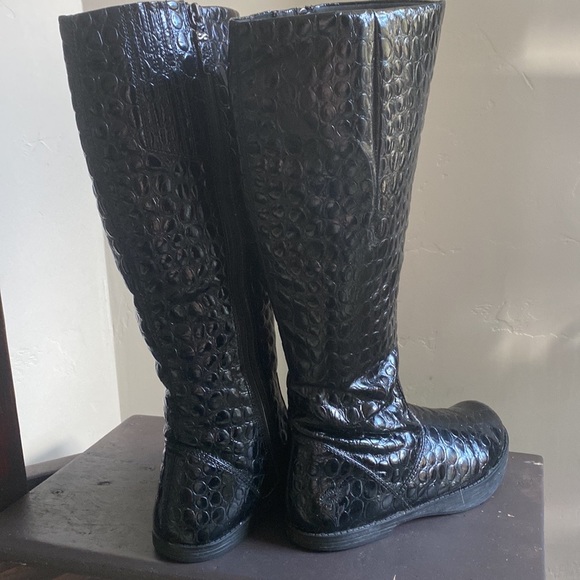 SOLD Kalso by Earth Elite Black Patent Leather Knee High Waterproof Boots! - Picture 6 of 12